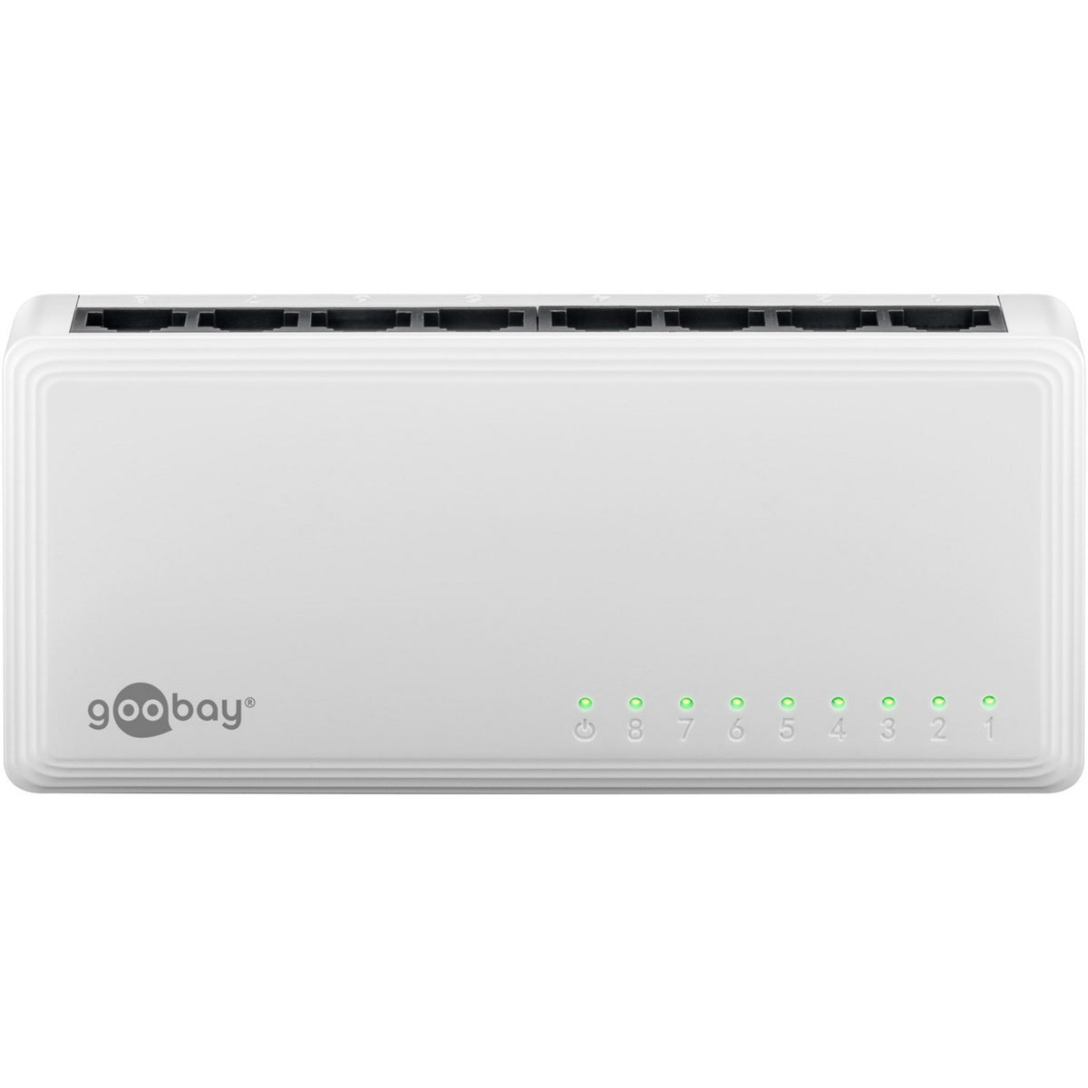 Goobay 8-poort gigabit ethernet switch (wit)