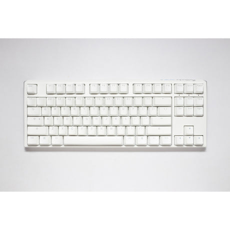 Ducky one 3 classic pure white tkl rgb mechanisch toetsenbord (wit, us lay-out (qwerty), cherry mx silent red, 80% (tkl), rgb leds, double-shot pbt, hot-swappable, quack mechanics)