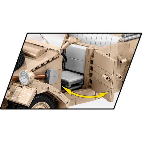 Cobi historical collection - kübelwagen personenkraftwagen typ 82 constructiespeelgoed (schaal 1:12)