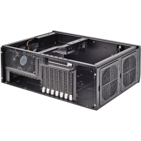 Silverstone sst-gd10b htpc behuizing (zwart | 2x usb-a)