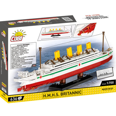 Cobi historical collection - h.m.h.s. britannic constructiespeelgoed (schaal 1:700)