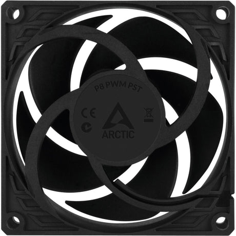 Arctic p8 pwm pst case fan (zwart, 80 x 80 x 25 mm)