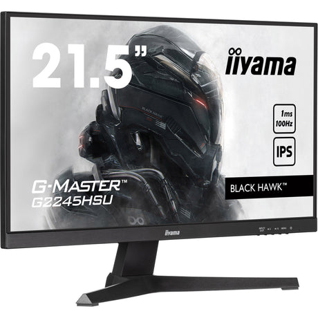 Iiyama g-master black hawk g2245hsu-b2 22 gaming monitor (zwart, 1x displayport, 1x hdmi, 2x usb-a)