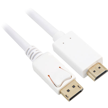 Sharkoon displayport 1.2 > hdmi adapter (wit, 1 meter, 4k)