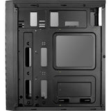 Aerocool streak midi tower behuizing (zwart | 3x usb-a | rgb | window)