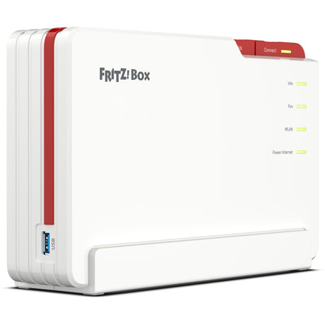 Fritz! box 5690 pro edition international router (wit rood, mesh wi-fi)