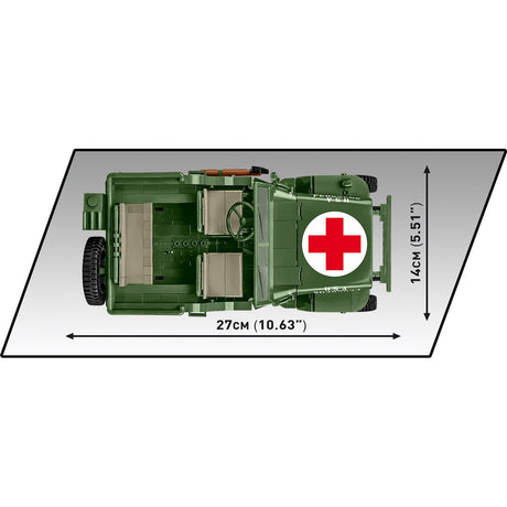 Cobi historical collection - willys mb medical constructiespeelgoed (schaal 1:12)