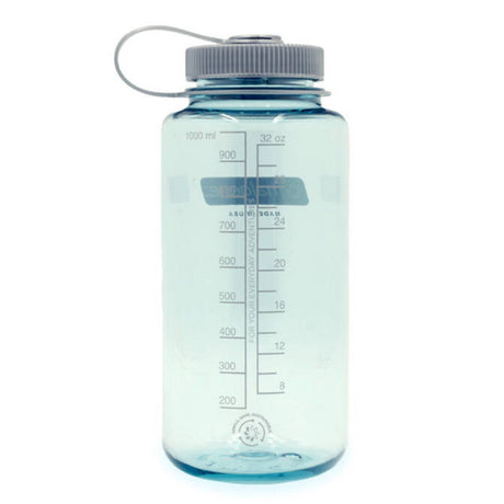 Nalgene wide mouth sustain water bottle, 1 liter drinkfles (lichtblauw)
