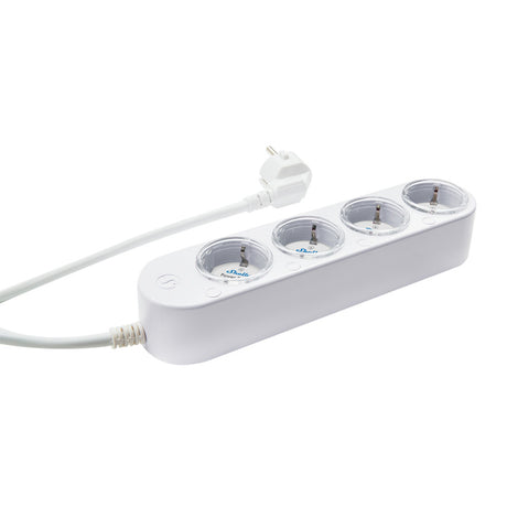 Shelly power strip gen4 4-voudige stekkerdoos (wit, 4x stekker, wifi, bluetooth, zigbee)