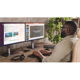 Lenovo usb-c-travel dock voor 2 schermen (met adapter) dockingstation (zwart)