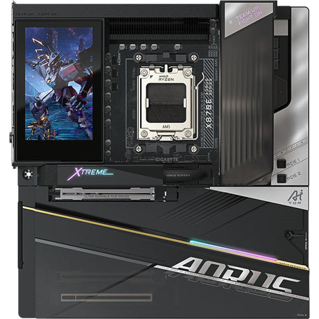 Gigabyte x870e aorus xtreme x3d ai top socket am5 moederbord (zwart, raid, 2x 10 gb-lan, wi-fi 7, bt, sound, e-atx)