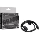 Silverstone slim sata 2-in-1 datakabel + stroomadapter (zwart, cp10)