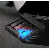 Icy box ib-4013mcl-c4 4-bays usb4 duplicator (1:3 klonen) dockingstation (zwart)