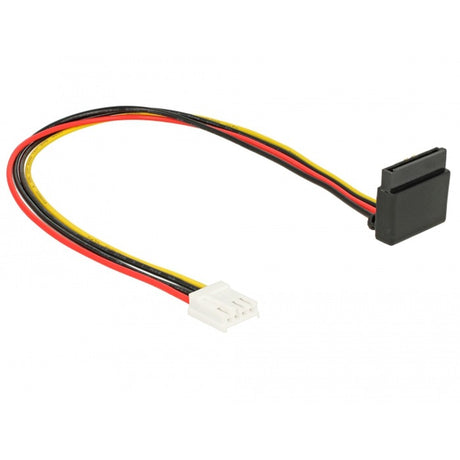 Delock 3,5 4-pin floppy (female) naar 15-pin sata (female) kabel (30 centimeter)