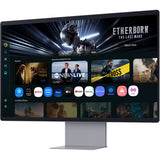 Samsung smart monitor m9 m90sf 32 4k ultra hd (zilver, 1x displayport, 1x hdmi, 1x usb-c, 2x usb-a, 165 hz, wi-fi 5, bt, webcam)