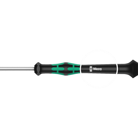Wera kraftform 12sb1 micro-schroevendraaierset (zwart groen, voor elektrische apparaten)