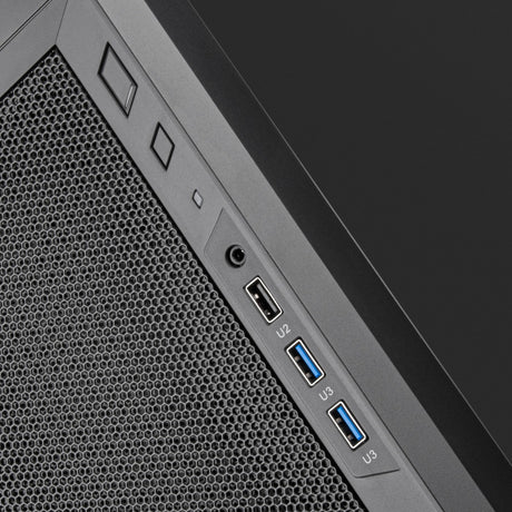 Silverstone fara 311 midi tower behuizing (zwart | 3x usb-a)