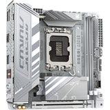 Gigabyte b860i aorus pro ice socket 1851 moederbord (zilver, raid, 2.5gb-lan, wi-fi 7, bt, sound, mini-itx)