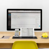 Logitech k780 multi device draadloos toetsenbord (eu lay-out (qwerty), bluetooth)