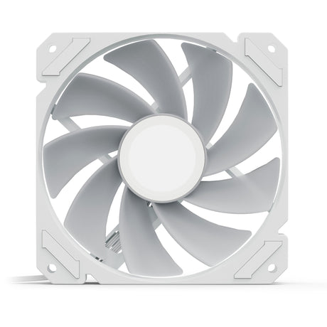 Sharkoon shark mirror rgb pwm reverse case fan (wit, 120 x 120 x 25 mm)