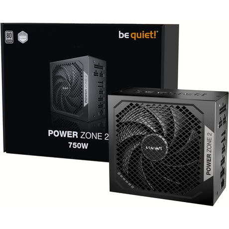 Be quiet! power zone 2 modulaire 750 watt voeding (zwart, 1x 12v-2x6, 3x pcie)