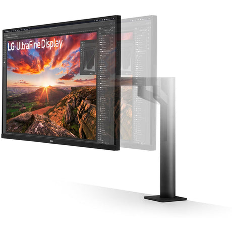 Lg ergo ips monitor met usb type-c 31.5 4k uhd (zwart, 2x hdmi, 1x displayport)
