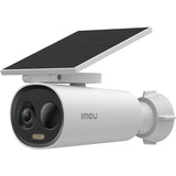 Imou cell 3c all-in-one - 2k draadloze beveiligingscamera voor buiten - inclusief ingebouwd zonnepaneel - volledig draadloos - bewaking voor buiten met nachtzicht in kleur - sirene - ip66 weerbestendig - grote 5000mah batterijcapaciteit