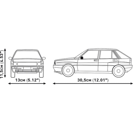 Cobi volkswagen golf (1974-1983) constructiespeelgoed (schaal 1:12)