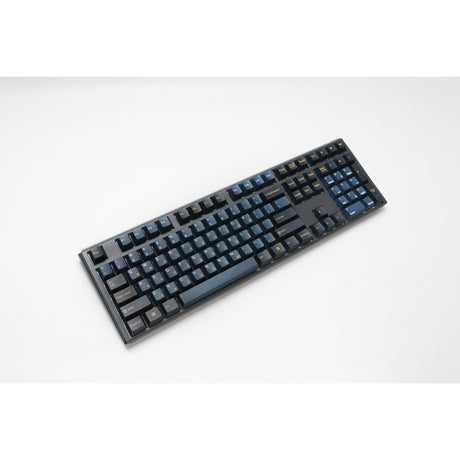 Ducky one 3 pro, gaming toetsenbord (zwart, us lay-out, cherry mx2a blue, rgb led, double-shot pbt, quack mechanics, hot swap)