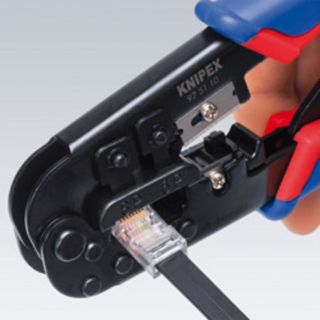 Knipex 975110 krimptang voor westernstekkers - 190mm