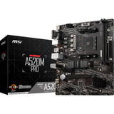 Msi a520m pro socket am4 moederbord (raid, gb-lan, sound, µatx)