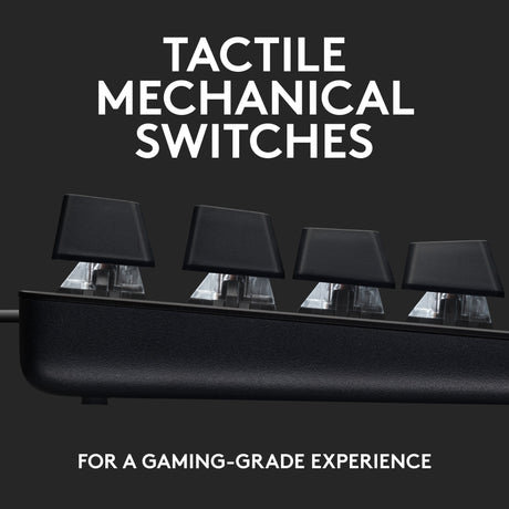 Logitech g413 tkl se mechanisch gaming toetsenbord (zwart, us-international lay-out (qwerty), gl tactile, 80% (tkl))