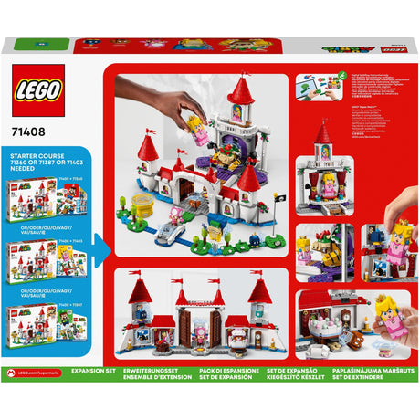Lego super mario - uitbreidingsset: peach’ kasteel constructiespeelgoed (71408)