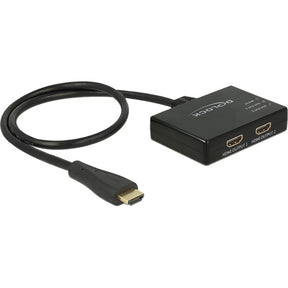 Delock 1x hdmi naar 2x hdmi splitter (zwart, 60 centimeter, 4k)