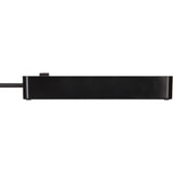 Brennenstuhl ecolor 4-voudige stekkerdoos met 2 usb-laadaansluitingen stekkerdoos (zwart, 2x usb-c)