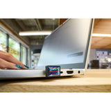 Sandisk extreme fit usb-c-flashdrive 128 gb usb-stick (zwart, usb-c 3.2 (5 gbit s))
