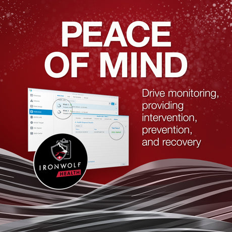 Seagate ironwolf, 10 tb harde schijf (st10000vn000, sata 600, 24 7)