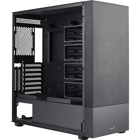 Aerocool cipher s-bk-v1 midi tower behuizing (zwart | 3x usb-a)