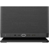 Fractal design mood black mini tower behuizing (zwart | 2x usb-a | 1x usb-c)