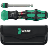 Wera kraftform kompakt 20 ra-r met etui, 6‑delig bitset (zwart groen)