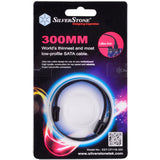Silverstone sata iii kabel 30cm (zwart, 6gb s, low profile connector, cp11b-300)