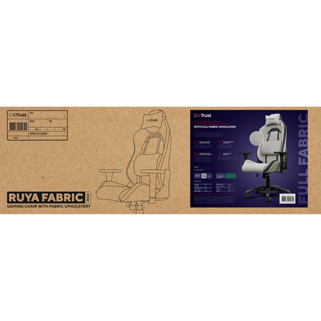 Trust gxt 723 ruya comfortabele stoffen gaming stoel