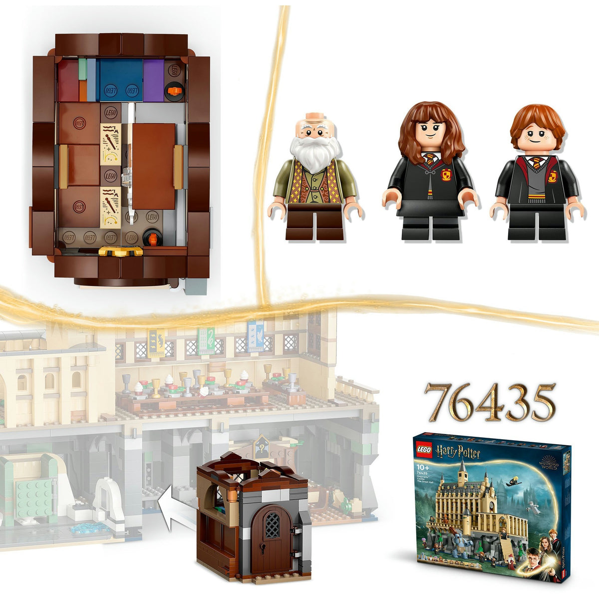 Lego harry potter kasteel zweinstein: toverspreukenles speelgoed voor 8 jaar en ouder 76442