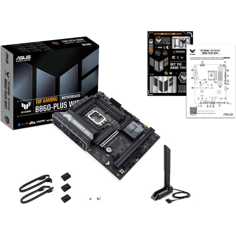 Asus tuf gaming b860-plus wifi socket 1851 moederbord (2.5 gb-lan, wi-fi 7, bt, sound, atx)