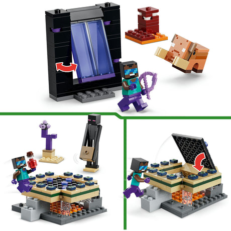 Lego minecraft - reis naar de nether en het end-portaal constructiespeelgoed (21584)