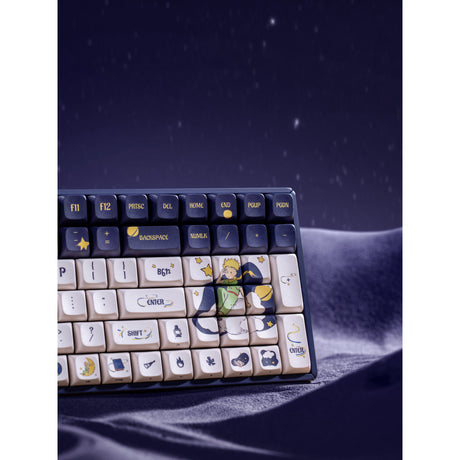 Iqunix f97 starry tryst rgb mechanisch gaming toetsenbord (donkerblauw, us lay-out (qwerty), iqunix silent rose, 96%, rgb leds, hot-swappable, pbt, 2.4ghz | bluetooth 5.1 | usb-c)