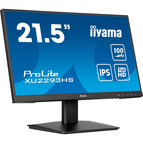 Iiyama prolite xu2293hs-b6 21.5 monitor (zwart (mat), 1x displayport, 1x hdmi)