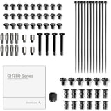 Deepcool ch780 midi tower behuizing (wit | 4x usb-a | 1x usb-c | rgb | window)