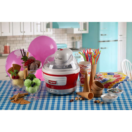 Ariete party time ijsmachine 0643 00 (rood wit)