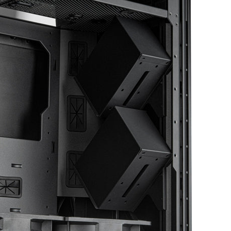 Silverstone alta f2 big tower behuizing (zwart | 4x usb-a | 1x usb-c | tempered glass)